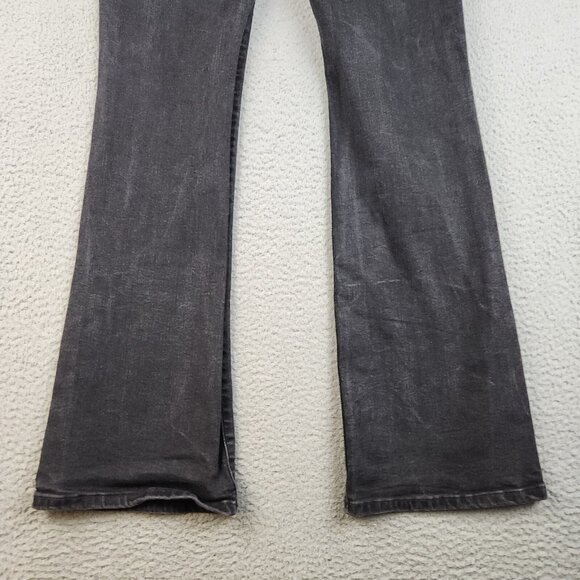 Banana Republic Jeans Women's 31/12 Bootcut Black Denim Pants Stretch Flare - Picture 12 of 13